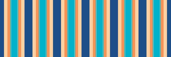 Sorm background lines, outline textile seamless stripe. Piwali pattern fabric texture vertical in orange and cyan colors. vector