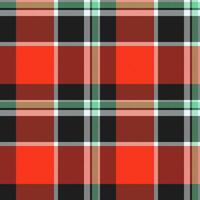 Vibrant red, black, and green plaid pattern. Perfect for textile design, website backgrounds, or holiday projects. vector