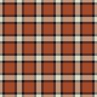 Contour background textile seamless, motif check pattern plaid. Order fabric tartan texture in orange and black colors. vector