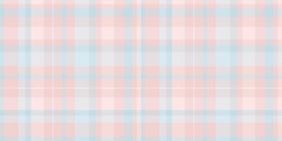 Delicate pastel pink and blue plaid pattern. Perfect for backgrounds, textiles, or website design. Subtle and elegant, this soft checkered texture evokes feelings of calmness and femininity. vector