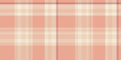 Soft peach and cream plaid pattern. Perfect for textile designs, website backgrounds, or scrapbooking projects. This subtle yet elegant texture evokes feelings of warmth and comfort. vector