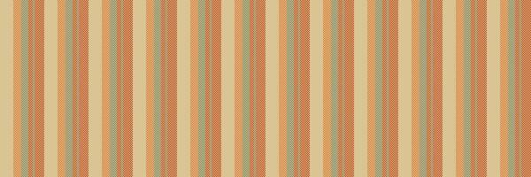 Veminine lines seamless fabric, inspiration textile stripe texture. Tatterned background pattern vertical in amber and orange colors. vector