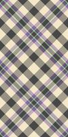 Garment check tartan fabric, difficult background seamless texture. Mixed plaid pattern textile in light and grey colors. vector