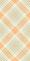Gorgeous pattern tartan textile, cultural plaid texture check. Birthday card fabric background seamless in light and orange colors. vector