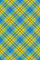 Advertising fabric texture seamless, woven plaid tartan background. Grungy check pattern textile in gold and cyan colors. vector