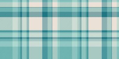 Seamless teal and cream plaid pattern. Perfect for textile design, wrapping paper, or website backgrounds. Subtle texture and calming color palette evokes feelings of serenity and sophistication. vector