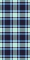 Goose textile tartan plaid, christmas ornament background texture. Overlayed check seamless pattern fabric in cyan and dark colors. vector