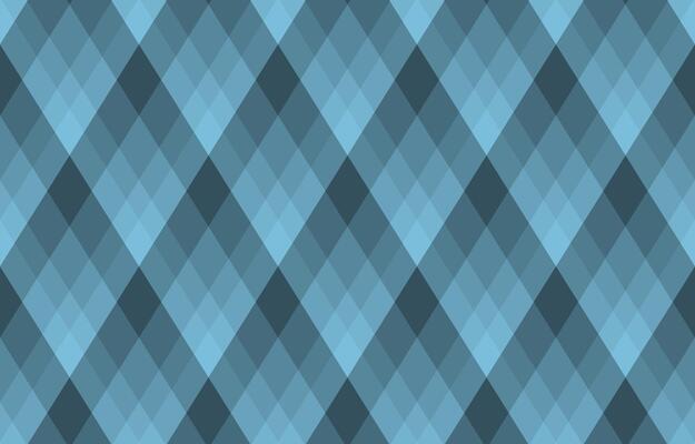 Abstract seamless pattern of intersecting diamonds in cool blue tones. Elegant geometric design ideal for backgrounds, textiles, and website designs. Modern, sophisticated aesthetic.