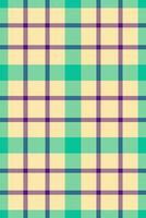 Vibrant pastel plaid pattern. Perfect for textile design, website backgrounds, or crafting projects. This cheerful, intersecting lines design evokes feelings of spring and freshness. vector