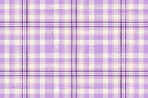 Elegant lavender and cream plaid pattern. Perfect for textile design, fashion, branding, or website backgrounds. Subtle texture and soft color palette evokes feelings of calmness and sophistication. vector