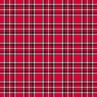 Vibrant red, black, and white plaid pattern. Perfect for textile design, seasonal projects, or adding a touch of classic style to your work. vector