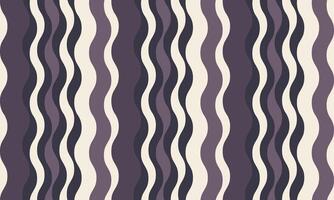 Abstract wavy stripes pattern. Elegant, flowing design in muted purple and beige tones. Perfect for textile prints, website backgrounds, or modern design projects. Evokes calmness and sophistication. vector