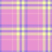 Pastel pink, yellow, and purple plaid pattern. Soft, delicate design perfect for backgrounds, textiles, or stationery. Evokes feelings of springtime, femininity, and gentle warmth. vector