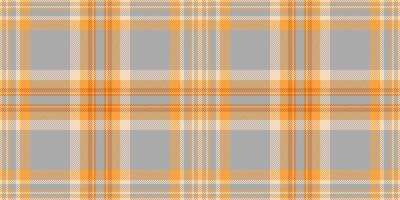 Subtle grey and orange plaid pattern. Perfect for textile design, website backgrounds, or autumnal themed projects. This seamless texture offers a versatile and visually appealing design element. vector