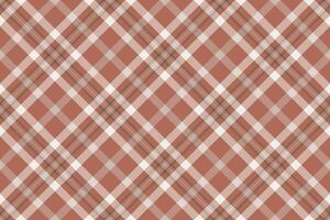 Elegant terracotta, white, and sage green plaid pattern. Perfect for textile design, website backgrounds, or autumnal themed projects. vector