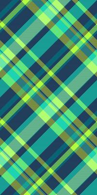 Vibrant diagonal plaid pattern in teal, lime, and olive green. Perfect for textile design, website backgrounds, or fashion projects.