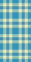 String seamless background check, softness texture textile tartan. Mid pattern fabric plaid in pastel and cyan colors. vector