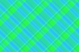 Vibrant diagonal plaid pattern in bright teal and lime green. Perfect for backgrounds, textiles, or website designs needing a fresh, energetic feel. vector