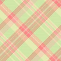Pastel pink and green plaid pattern. Subtle, soft texture ideal for textiles, websites, or packaging. Elegant and versatile design evokes feelings of spring and calm. vector