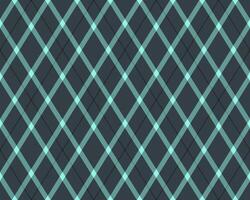 Stylish teal and charcoal gray diagonal plaid pattern. Perfect for backgrounds, website design, textiles, and more. vector