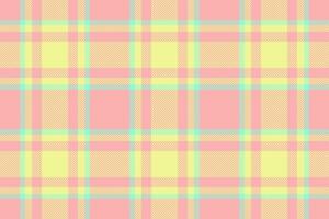 Delightful pastel plaid pattern in soft pink, yellow, and mint green. Perfect for textile design, branding, springsummer themes, and creating a cheerful, feminine aesthetic. vector