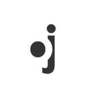 OJ creative geometric initial based modern and minimal logo. Letter o j trendy fonts. vector