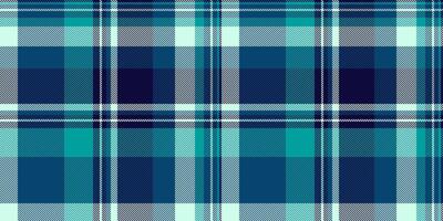 Seamless teal and navy plaid pattern. Perfect for textile design, fashion, website backgrounds, and packaging. This vibrant, classic check offers a versatile and stylish texture for various projects. vector