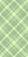 Serene pastel green and light olive diagonal plaid pattern. Perfect for backgrounds, textiles, or website design. This subtle texture evokes feelings of calm and sophistication. vector