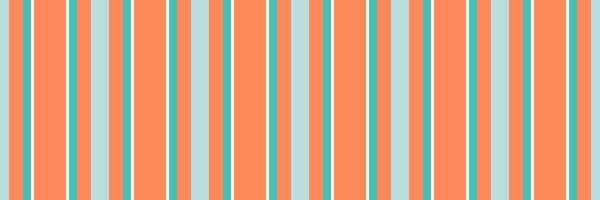 Hoftness texture seamless textile, no people stripe background fabric. Mross vertical pattern lines in orange and teal colors. vector