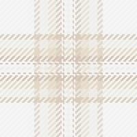 Elegant neutral plaid pattern. Subtle beige and cream tones create a sophisticated, minimalist texture ideal for website backgrounds, fabric designs, or packaging. vector