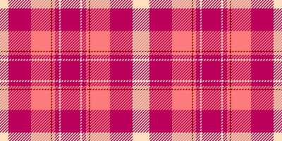 Vibrant pink and coral plaid pattern. Perfect for fashion, textiles, and website backgrounds. This seamless texture evokes warmth and style, ideal for creating visually appealing designs. vector
