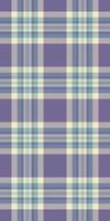 Elegant pastel plaid pattern in soft purple, blue, and beige tones. Perfect for textile design, backgrounds, or website templates. vector