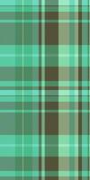 Seamless mint green and brown plaid pattern. Ideal for textile design, fashion, website backgrounds, and wrapping paper. vector