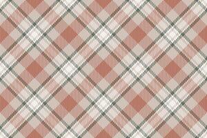 Elegant muted pink, beige, and green plaid pattern. Perfect for textile design, apparel, or website backgrounds. Subtle and sophisticated, this seamless texture evokes warmth and comfort. vector