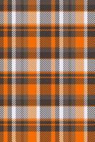 Vibrant orange and gray plaid pattern. Perfect for autumnal designs, textile prints, or fallthemed projects. vector
