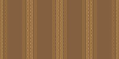 Valentine textile fabric seamless, frame background vertical lines. Picnic texture pattern stripe in orange and amber colors. vector
