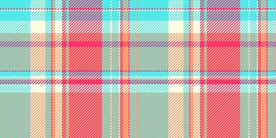 Vibrant pastel plaid pattern. Perfect for textile design, fashion, websites, or crafting projects. This cheerful, summery texture evokes feelings of warmth and optimism. vector