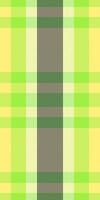 Folk background plaid textile, scotland fabric texture seamless. Multicolored pattern check tartan in yellow and green colors. vector