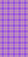 Table cloth seamless texture tartan, scratch pattern textile plaid. African check background fabric in violet and bright colors. vector