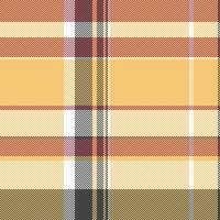 Warm autumnal plaid pattern. Perfect for textile design, fall fashion, and seasonal branding. This seamless texture evokes feelings of comfort and warmth. Use as a background or for apparel design. vector