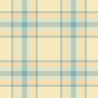 Vogue textile plaid tartan, usa seamless texture check. Repeat pattern fabric background in pastel and light colors. vector