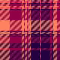 Vibrant coral and burgundy plaid pattern. A seamless textile design perfect for fashion, home decor, or website backgrounds. This bold geometric texture evokes warmth and style. vector