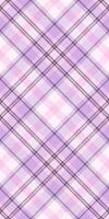 Picnic blanket plaid texture, scrapbook seamless tartan pattern. Fluffy background fabric textile check in light and lavender blush colors. vector