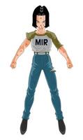 Android 17 Combat Damage 2D Character Illustration from Dragon Ball Super vector