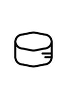 simple line art icon message vector