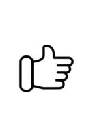 icon thumbs up for like vector