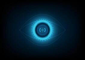 Abstract background with cyberspace security scan vector
