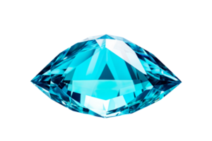aquamarine gem isolated on transparent background png