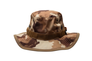 Army bucket hat isolated on transparent background png