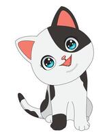 Grumpy Cat Mascot Crazy Looking Kitten vector